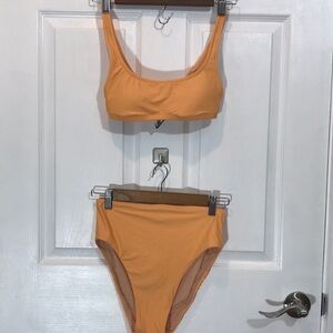 J.CREW sherbert orange bikini